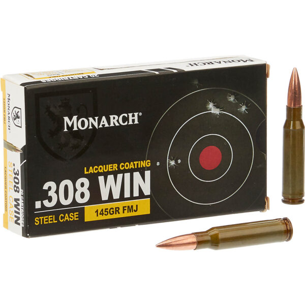 Monarch FMJ .308 Winchester 145-Grain Rifle Ammunition