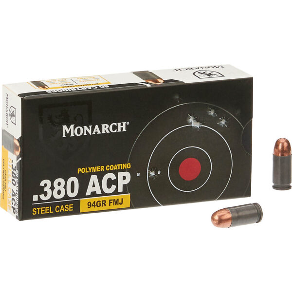 Monarch Auto FMJ .380 94-Grain Centerfire Ammunition