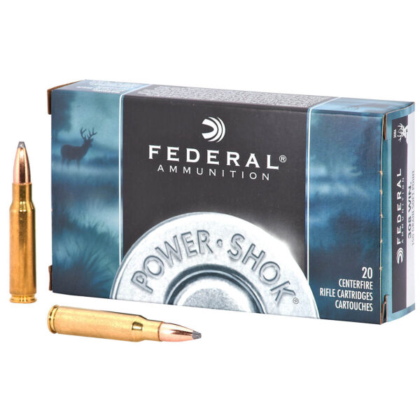 Federal Premium Ammunition Power-Shok .308 Winchester 150-Grain Centerfire Rifle Ammunition