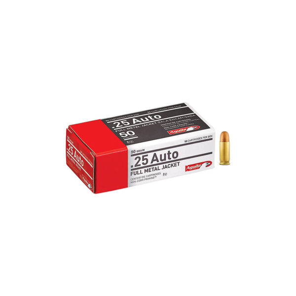 Aguila Ammunition .25 Auto 50-Grain Centerfire Ammunition