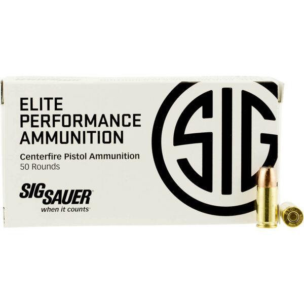 SIG SAUER 9mm Luger 124-Grain Jacketed Hollow Point Handgun Ammunition