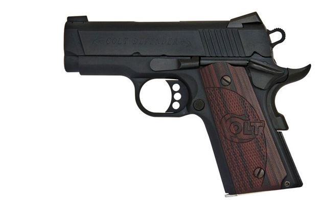 COLT DEFENDER .45 ACP 3″ 7RD X1 MATTE BLACK/WOOD O7800XE