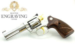 COLT KING COBRA TARGET 4" - 357 Magnum, High Polish Stainless Steel with 24K Gold