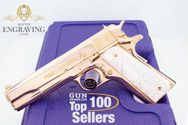 Custom 1911 COLT 45ACP, ALL 18K Rose Gold Plated